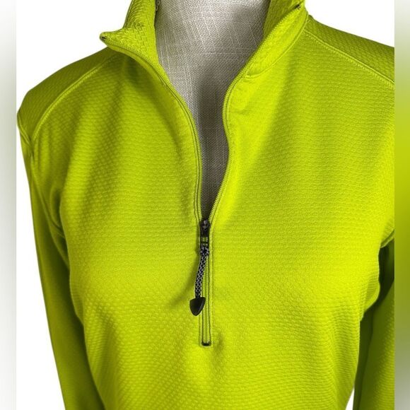 Nike Golf Women’s Bright Green 1/2 Zip Pullover Top - Picture 3 of 9